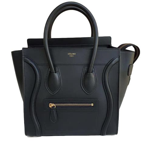 celine micro luggage black